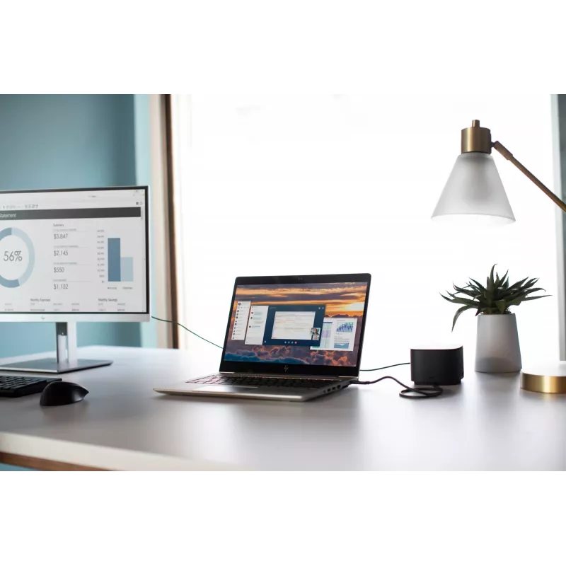 HP Thunderbolt Dock G2 yhdistelmäkaapelilla, johdollinen, Thunderbolt, musta, Kensington, Kiina, HP