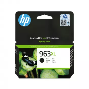 HP 963XL suurikapasiteettinen musta alkuperäinen mustesuutin, musta, 1 kpl, 2000 sivua