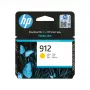 HP 912 keltainen alkuperäinen mustesuutin, keltainen, 1 kpl, 315 sivua