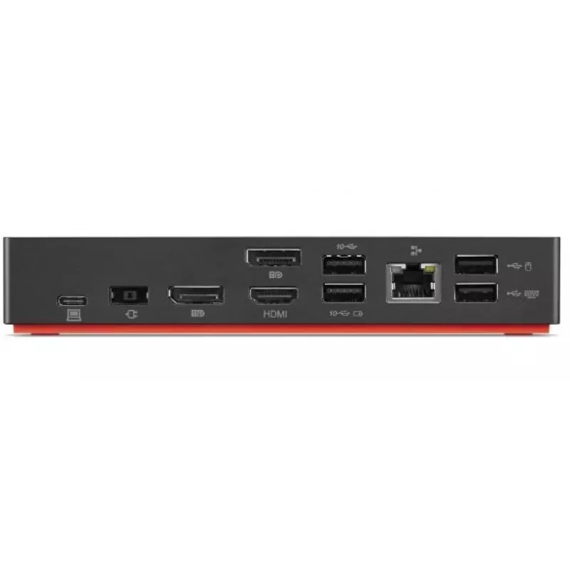 Lenovo ThinkPad USB-C Dock Gen 2, johdollinen, USB 3.2 Gen 1 (3.1 Gen 1) Type-C, musta