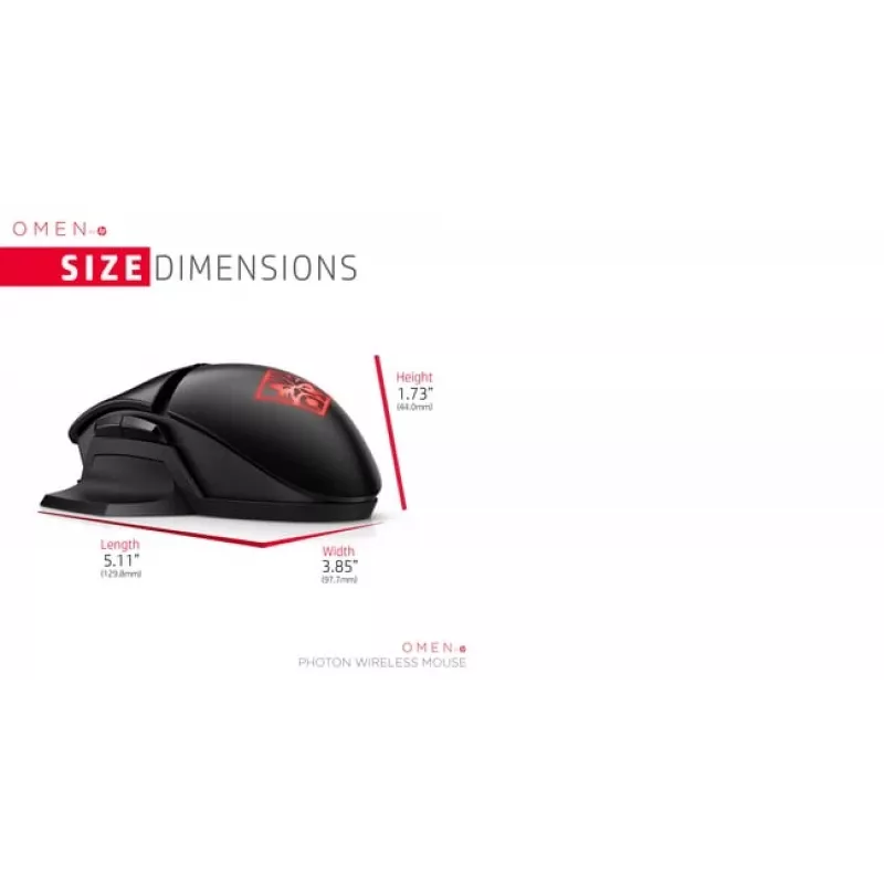 Hiiri HP OMEN by Photon Wireless Bluetooth USB Type-A