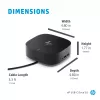 HP USB-C Dock G5, johdollinen, USB 3.2 Gen 1 (3.1 Gen 1) Type-C, musta, musta, Kiina, Thaimaa, Meksiko, HP