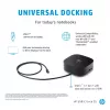 HP USB-C Dock G5, johdollinen, USB 3.2 Gen 1 (3.1 Gen 1) Type-C, musta, musta, Kiina, Thaimaa, Meksiko, HP