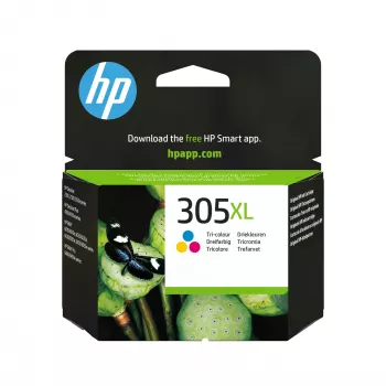 HP 305XL High Yield tri-color alkuperäinen mustekasetti, syaani, magenta, keltainen, 1 kpl, 200 sivua