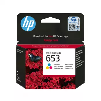 HP 653 Tri-Color alkuperäinen Ink Advantage -kasetti