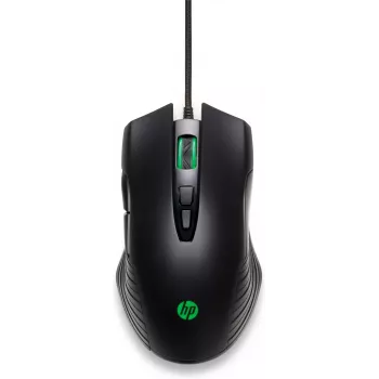 HP X220 taustavalaistu pelihiiri, molempikätinen, optinen, USB Type-A, 3600 DPI, musta