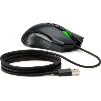 HP X220 taustavalaistu pelihiiri, molempikätinen, optinen, USB Type-A, 3600 DPI, musta