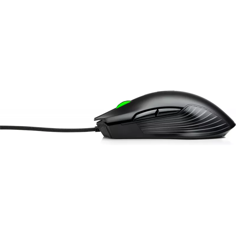 HP X220 taustavalaistu pelihiiri, molempikätinen, optinen, USB Type-A, 3600 DPI, musta