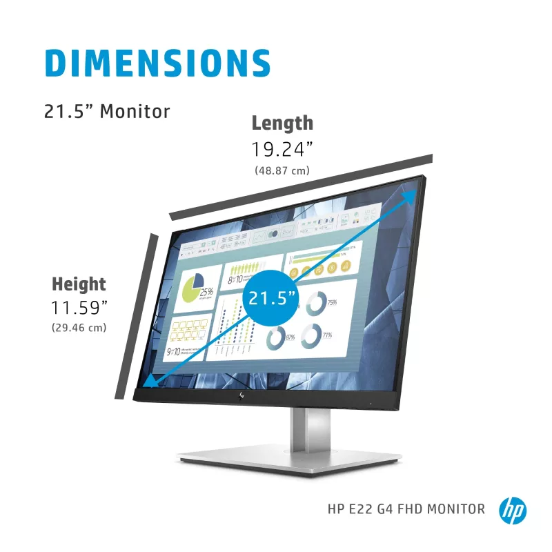 HP E-Series E22 G4 tietokonenäyttö 54,6 cm (21,5