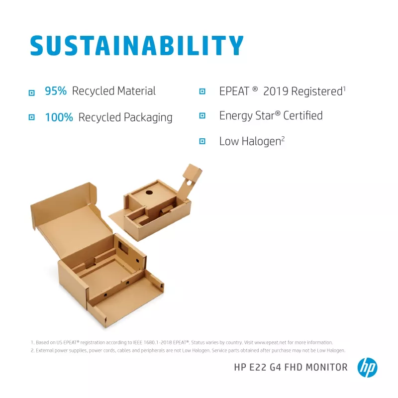 HP E-Series E22 G4 tietokonenäyttö 54,6 cm (21,5