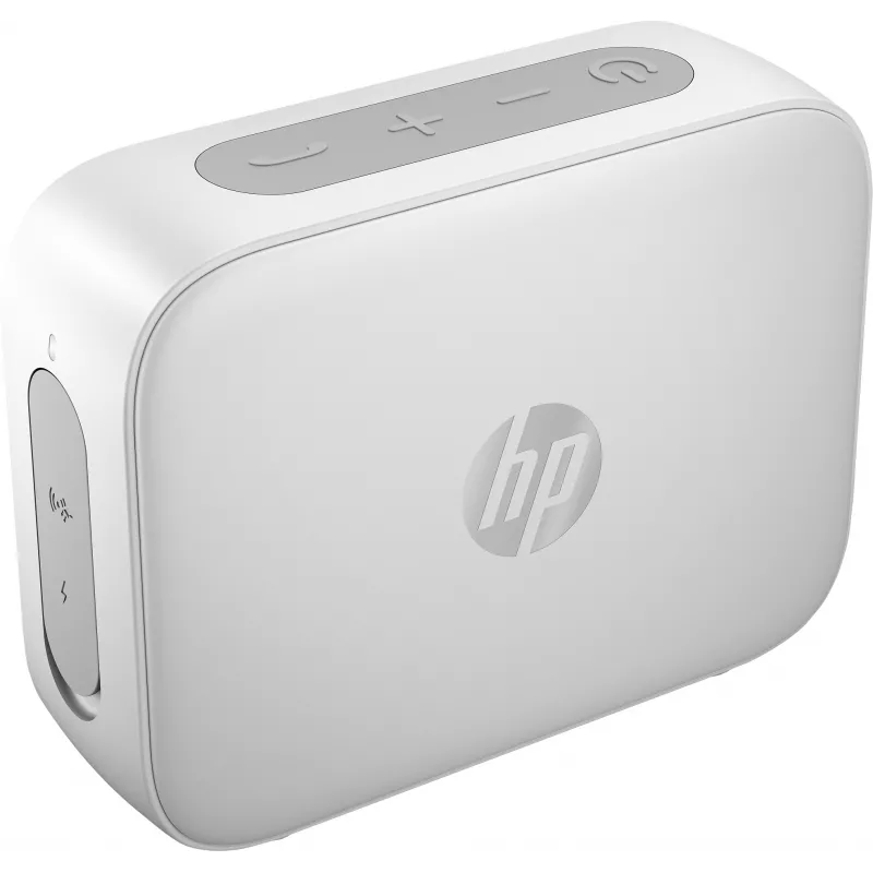 HP hopea Bluetooth-kaiutin 350, langaton, valkoinen, yleiskäyttöinen, sisäänrakennettu akku, 180 g, 78,5 mm