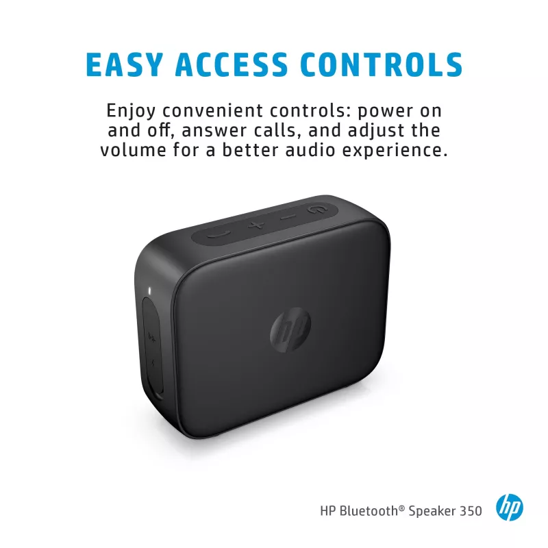 HP hopea Bluetooth-kaiutin 350, langaton, valkoinen, yleiskäyttöinen, sisäänrakennettu akku, 180 g, 78,5 mm