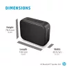 HP hopea Bluetooth-kaiutin 350, langaton, valkoinen, yleiskäyttöinen, sisäänrakennettu akku, 180 g, 78,5 mm