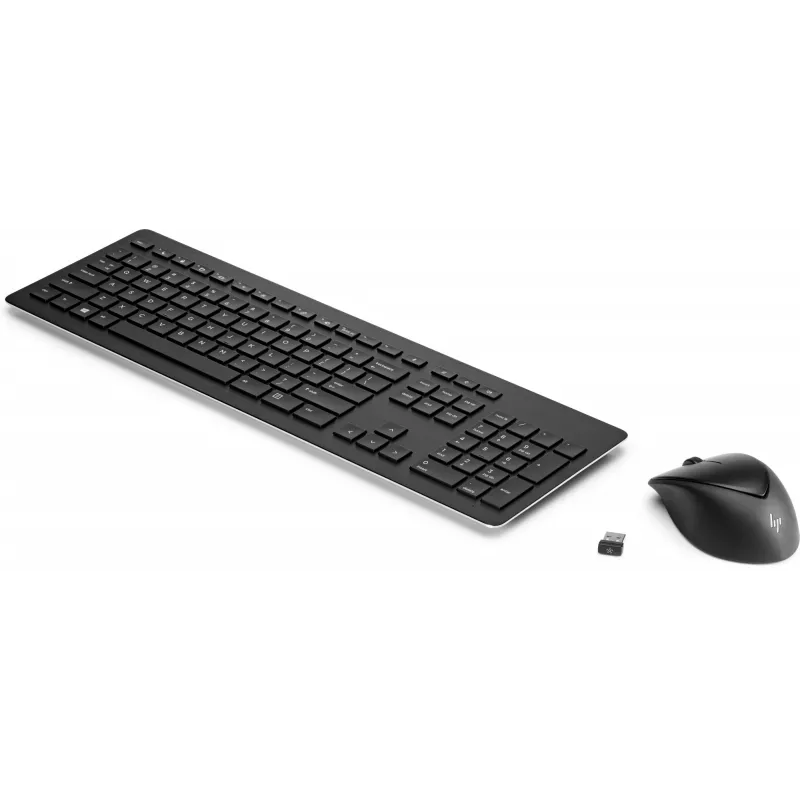 HP Wireless Rechargeable 950MK hiiri ja näppäimistö, täysikokoinen, langaton, mekaaninen