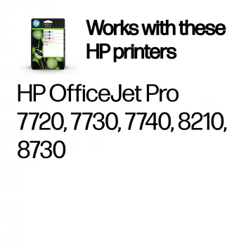 HP 953 4 kpl:n pakkaus musta/syaani/magenta/keltainen alkuperäiset mustekasetit