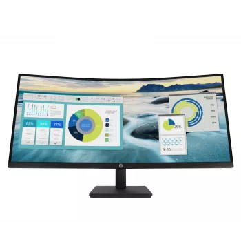 HP P34hc G4 WQHD USB-C kaareva näyttö, 86,4 cm (34