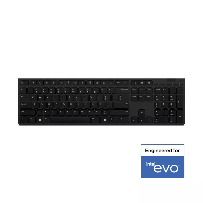 Lenovo 4Y41K04031 näppäimistö toimisto RF langaton + Bluetooth ranska harmaa