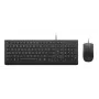 Johdollinen täysikokoinen USB-näppäimistö- ja hiirisarja Lenovo 4X31R64409 — 100 % asettelu, 1,8 m kaapeli, musta, tanska