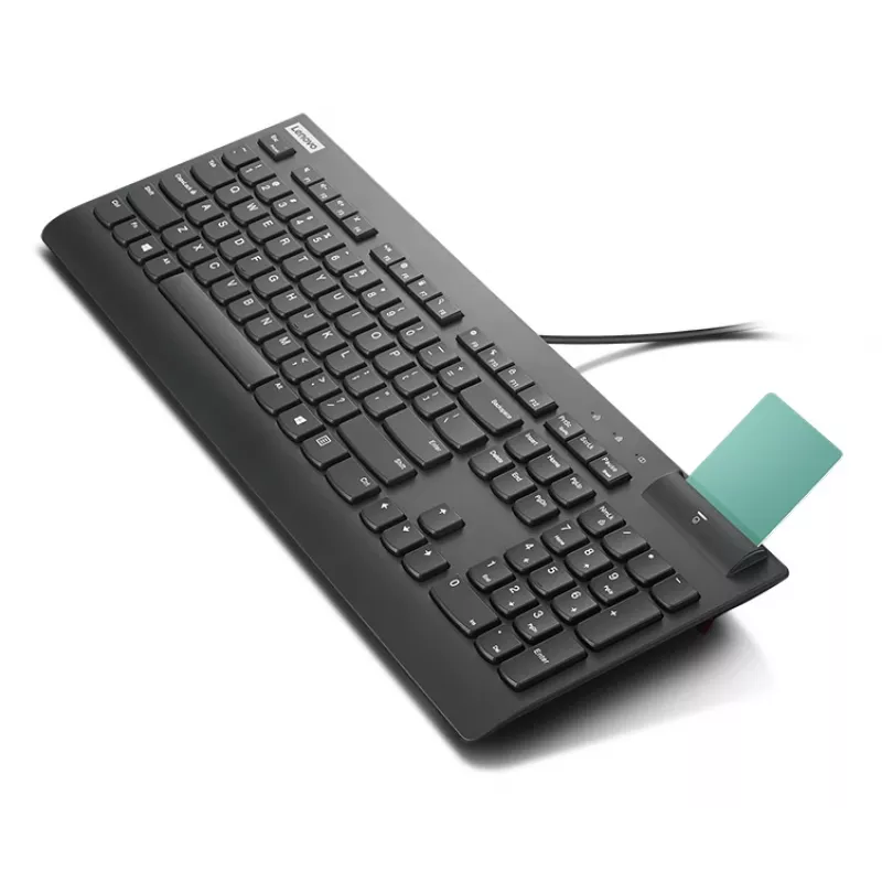 Lenovo Smartcard Wired II näppäimistö koti/toimisto USB pohjoismainen musta