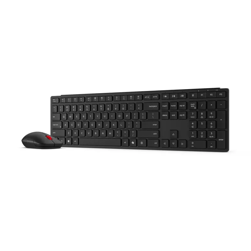 Lenovo 4X31S04814 näppäimistö ja hiiri toimisto RF langaton + Bluetooth belgia musta