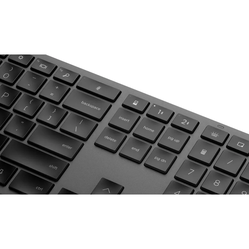 HP 975 Dual-Mode langaton näppäimistö täysikokoinen RF langaton Bluetooth musta