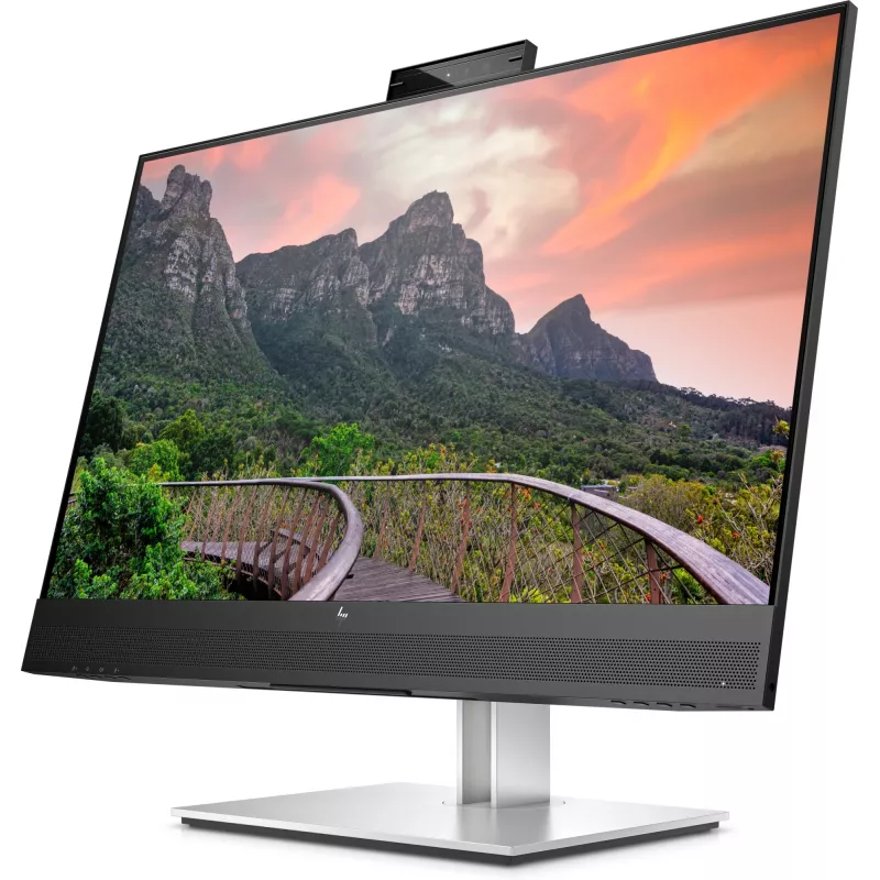 HP E27m G4 QHD USB-C -kokousnäyttö, 68.6 cm (27 inch), 2560 x 1440 pikseliä, Quad HD, LCD, 5 ms, musta, hopea