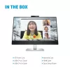 HP E27m G4 QHD USB-C -kokousnäyttö, 68.6 cm (27 inch), 2560 x 1440 pikseliä, Quad HD, LCD, 5 ms, musta, hopea