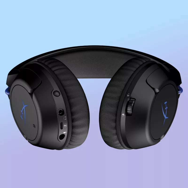 HyperX Cloud Flight -langaton pelikuulokemikrofoni (musta-sininen) - PS5-PS4