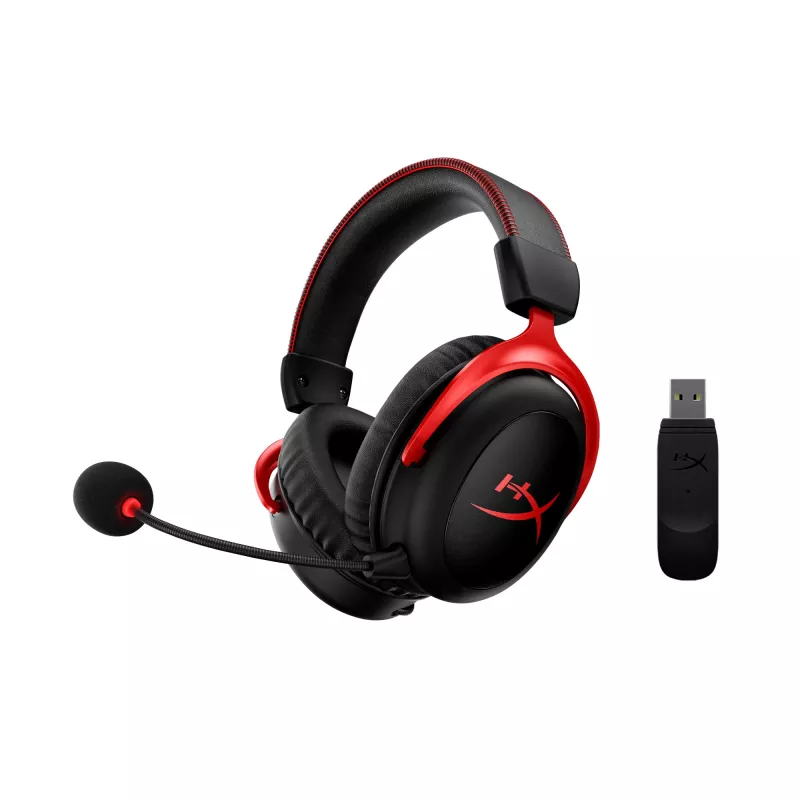 HyperX Cloud II Wireless -pelikuulokemikrofoni (musta-punainen)