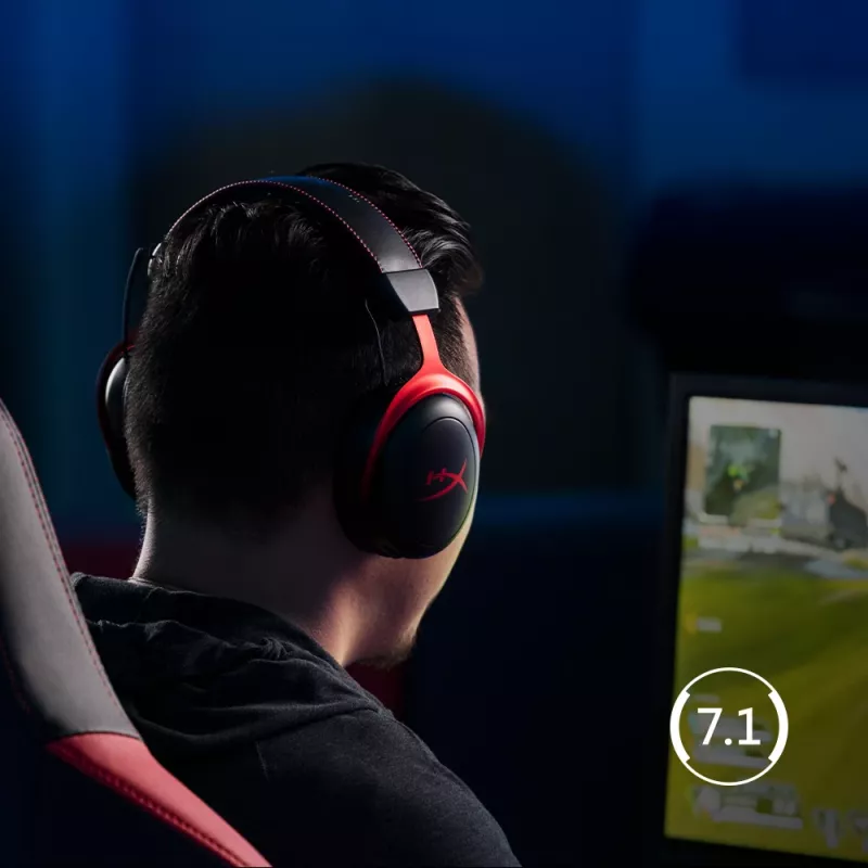 HyperX Cloud II Wireless -pelikuulokemikrofoni (musta-punainen)