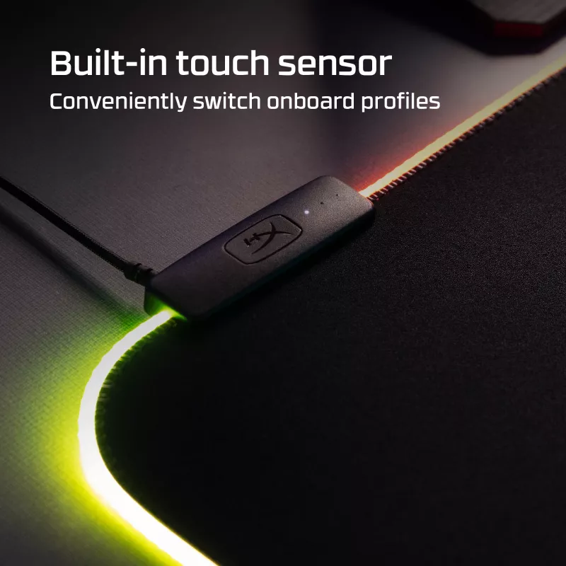 HyperX Pulsefire Mat - RGB-pelihiirimatto - kangas (XL)