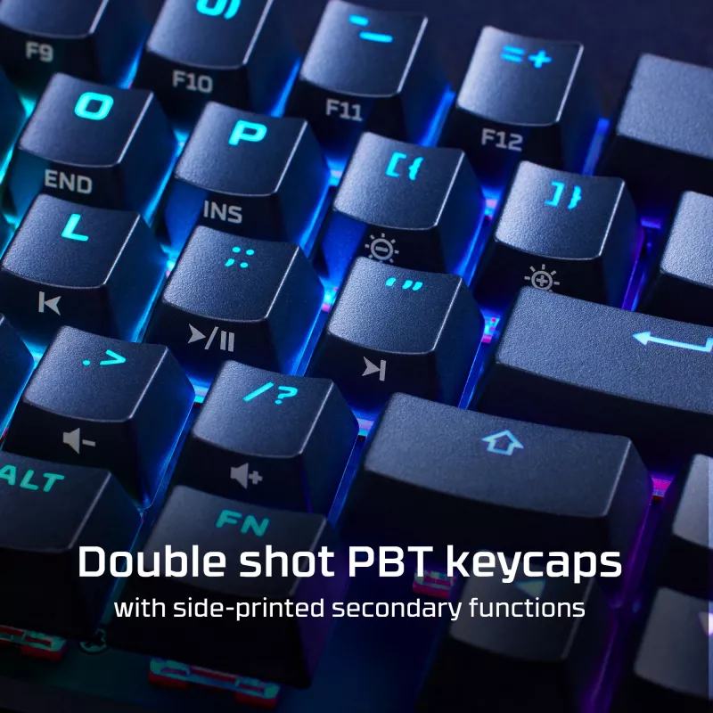 HyperX Alloy Origins 65 – mekaaninen pelinäppäimistö – HX Aqua (US-asettelu)