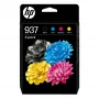 Mustepatruunat HP 937 CMYK 4 kpl:n pakkaus musta syaani magenta keltainen