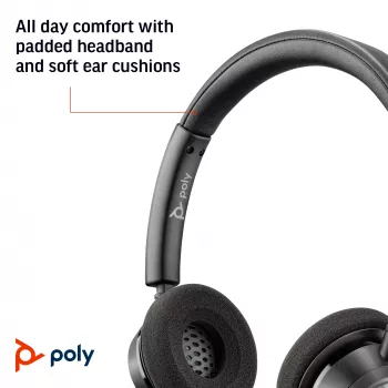 HP Poly Poly Blackwire 3320 USB-A -kuulokemikrofoni, johdollinen, toimisto/asiakaspalvelukeskus, 130 g, kuulokemikrofoni, musta