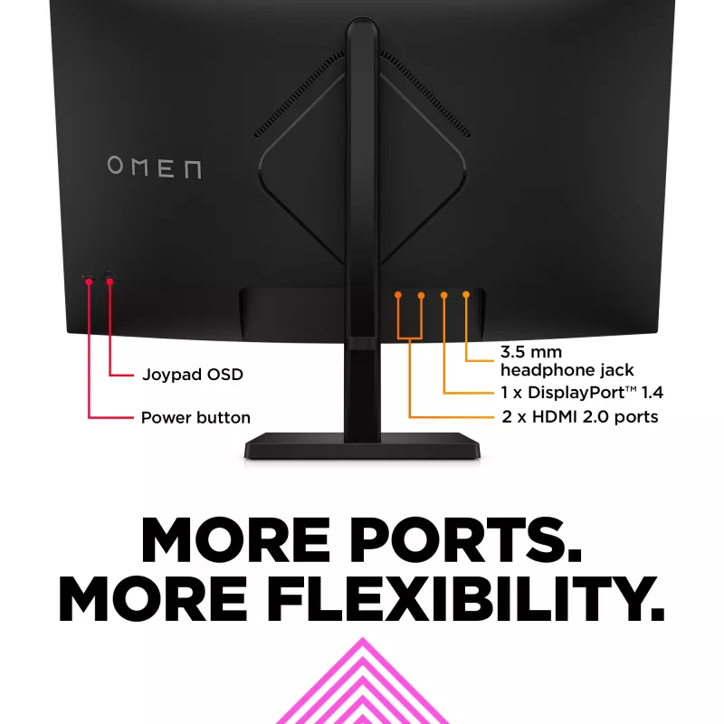 OMEN by HP 31,5 tuuman QHD 165Hz kaareva pelinäyttö - OMEN 32c (kunnostettu)
