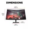 OMEN by HP 31,5 tuuman QHD 165Hz kaareva pelinäyttö - OMEN 32c (kunnostettu)