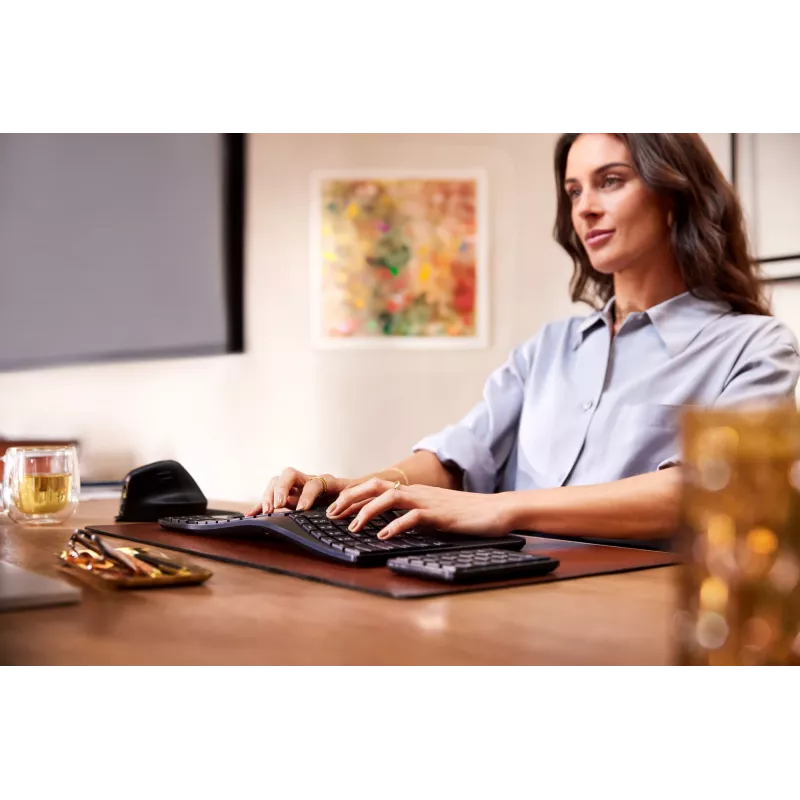 HP 965 ergonominen langaton näppäimistö, täysikokoinen (100%), langaton, RF-langaton + Bluetooth, kalvo, musta