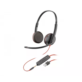 Kuulokemikrofoni POLY Blackwire 3225 stereo USB-A johdollinen toimisto- ja asiakaspalvelukeskuskuulokemikrofoni