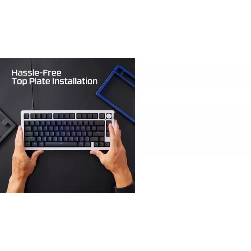 Mekaaninen näppäimistön yläkansi KINGSTON HyperX Alloy Rise Navy Blue (malli 85U10AA)