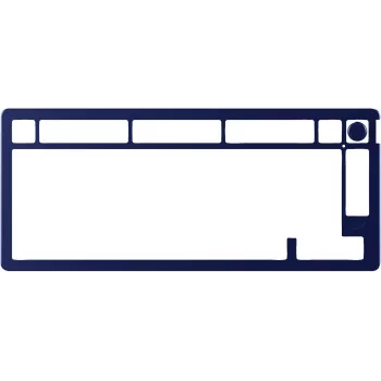 Mekaaninen näppäimistö KINGSTON HyperX Alloy Rise 75 Top Plate Navy Blue (malli 85U15AA)