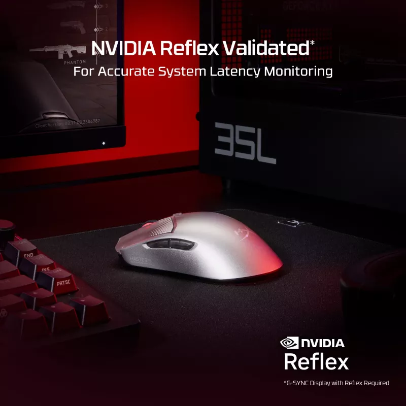 HyperX Pulsefire Haste 2 S Silver langaton pelihiiri