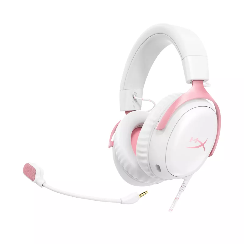 HyperX Cloud III -peliheadset (valkoinen/pinkki)