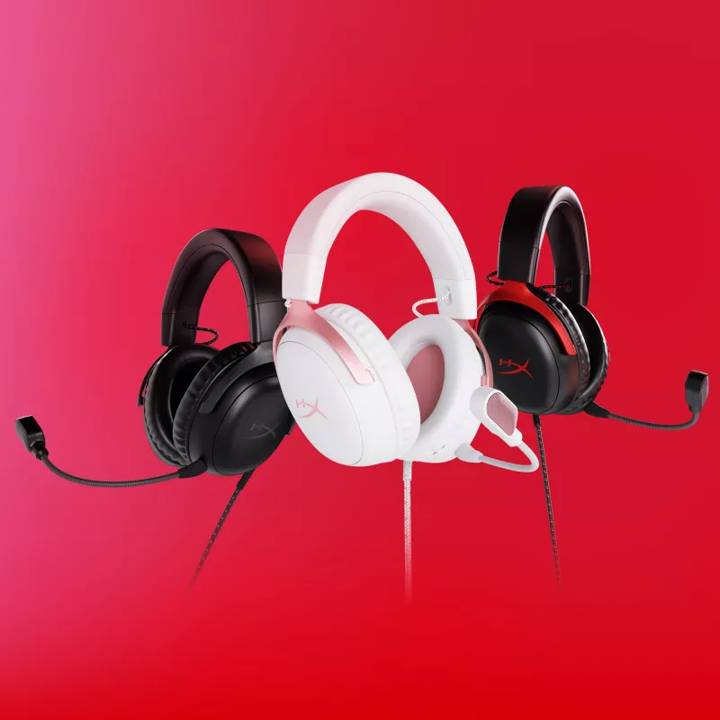 HyperX Cloud III -peliheadset (valkoinen/pinkki)
