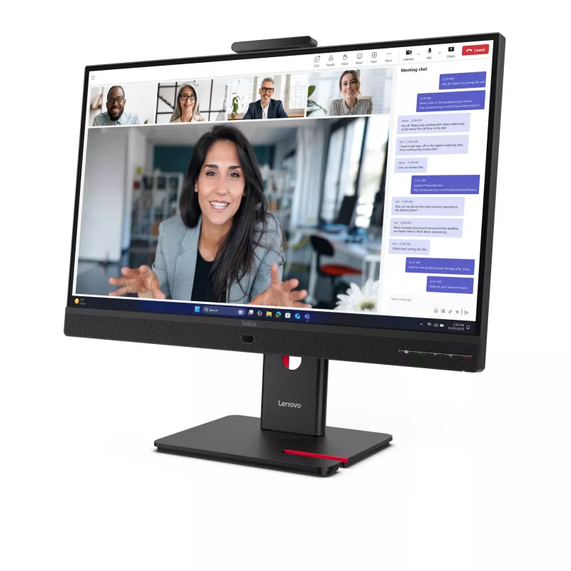 Lenovo ThinkVision T24-4v -näyttö, 60,5 cm (23,8 inch), 1920 x 1080 pikseliä, Full HD, LED, 6 ms, musta