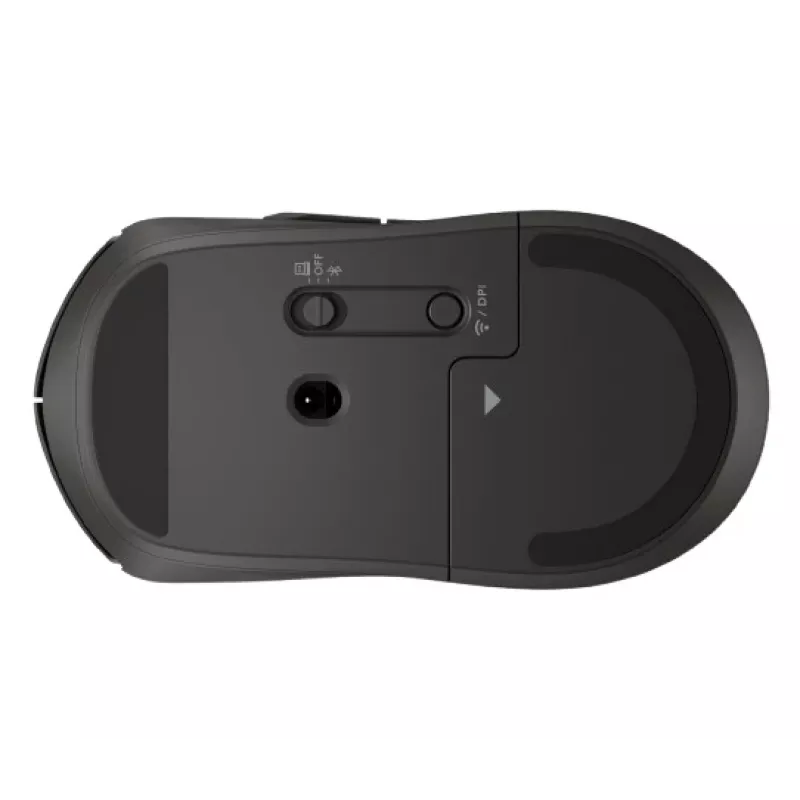 Langaton hiiri HP 405 Quiet — molempikätinen, optinen 1200 DPI, RF Wireless + Bluetooth, 5 painiketta, paristokäyttöinen, musta