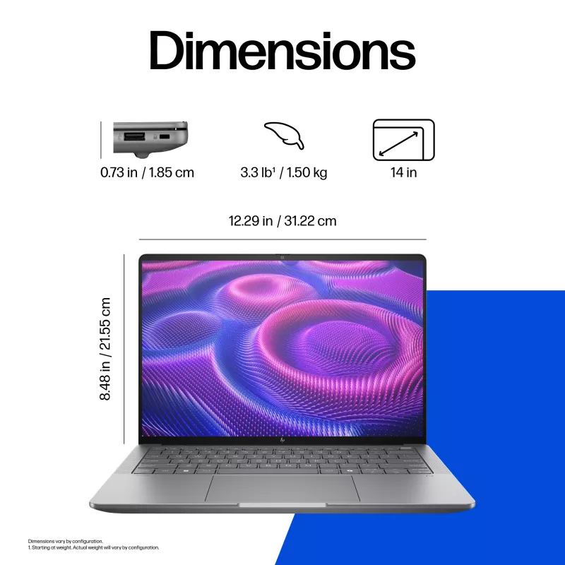 Mobiilityöasema HP ZBook Ultra G1a 14 inch AMD Ryzen AI Max 390 32 GB RAM 1 TB SSD Windows 11 Pro