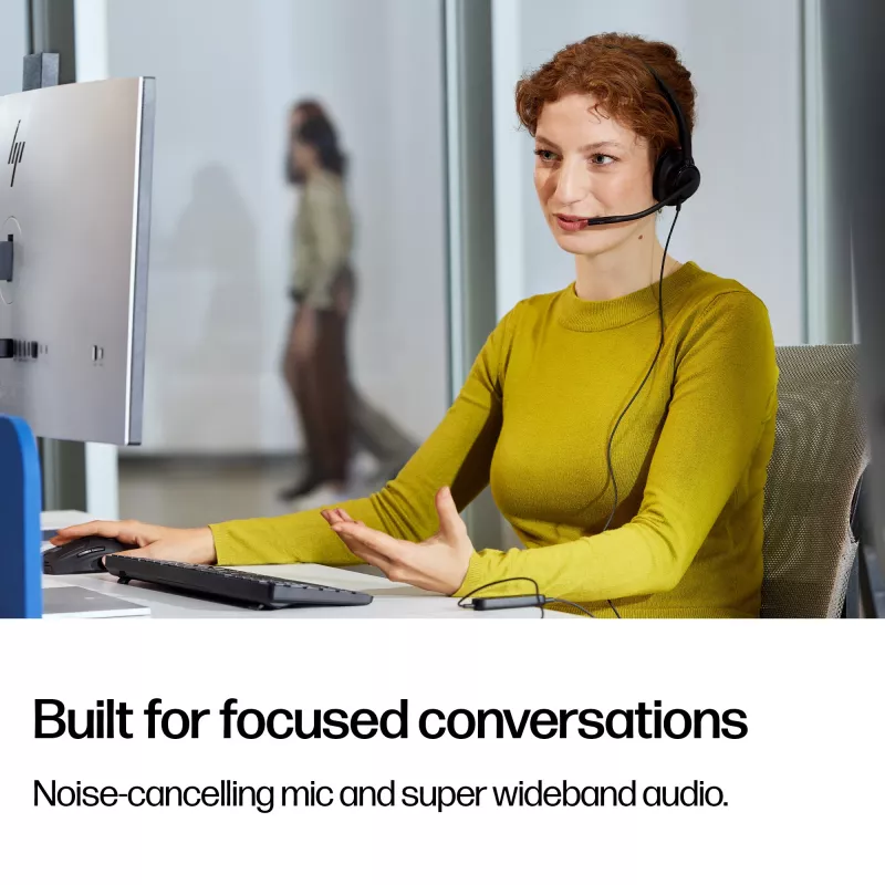 Langallinen USB-headset HP POLY MISSION 415 USB HS CL WW, malli C01A9AA#AC3