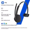 HP Poly Mission 415 yksikanavainen USB-johdollinen headset (bulk), 99 g, musta