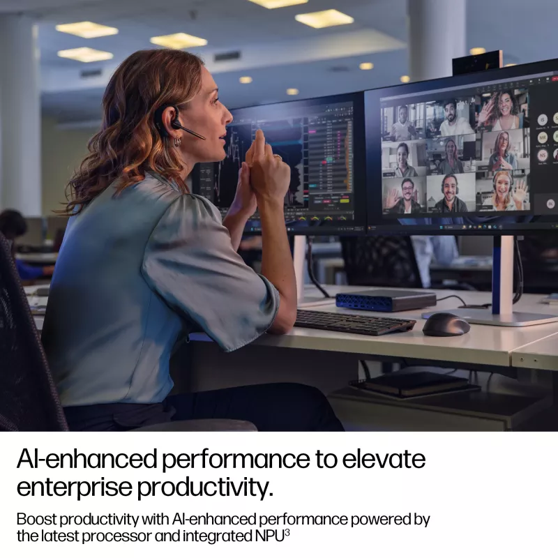 Mini-PC HP EliteDesk 8 Mini G1i AI — Intel Core Ultra 7 265T, 16 GB DDR5, 1 TB SSD, Windows 11 Pro, musta