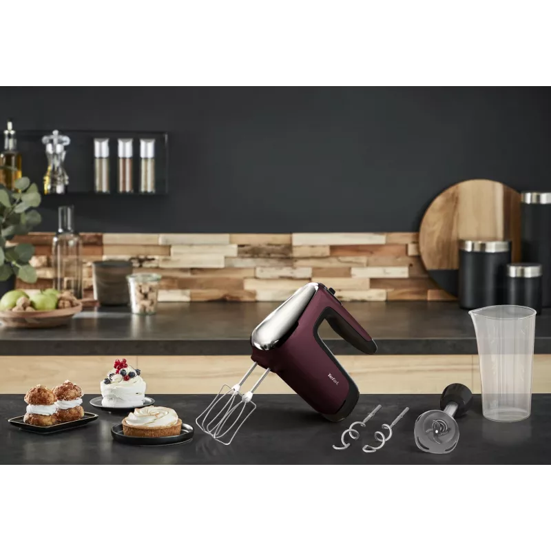 Tefal Powermix Silence HT6525 käsisekoitin 600 W punainen